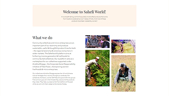 Client of CreativeWebo E-commerce Development Solutions for Saheli Responsive MockUp 